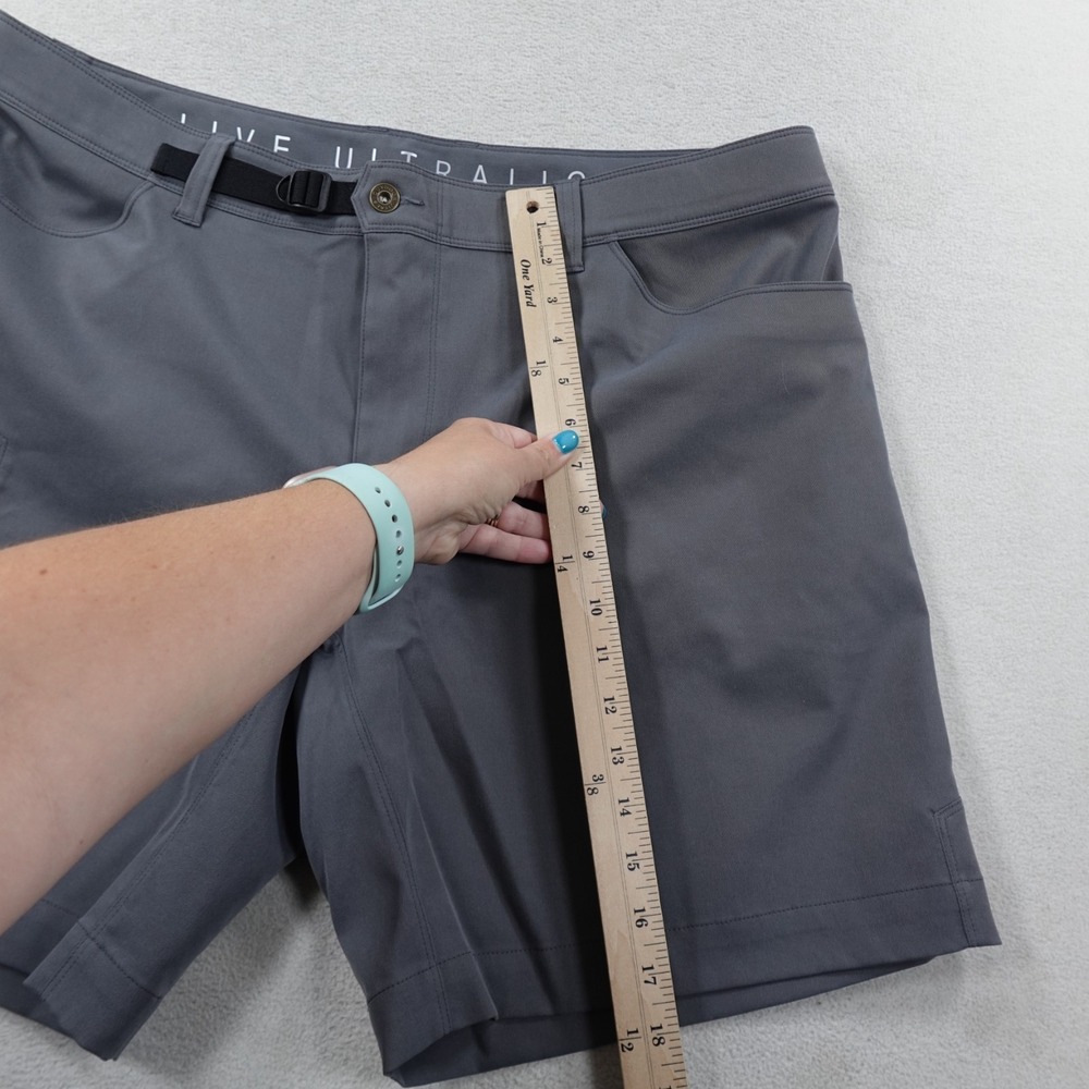 Outdoor Vitals Satu Shorts Womens 16 Gray Cargo Lightweight DWR Hiking Travel 8" - Picture 7 of 9